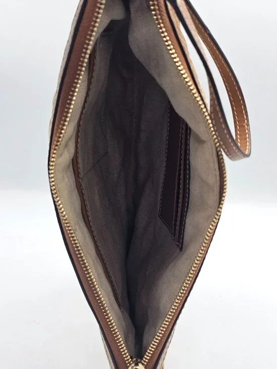 Michael Kors Women's Watermelon Raffia Malibu Straw XL Clutch Zip Wristlet 3304 - Picture 14 of 14